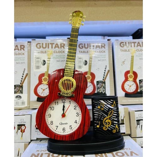Gitar Tasarım Alarmlı Saat