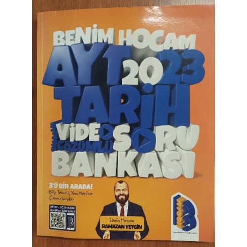 Benim Hocam 2023 AYT TARİH video çözümlü SORU BANKASI
