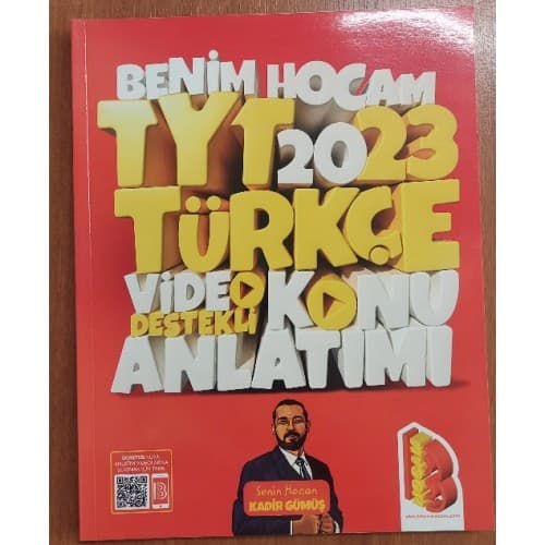 BENİM HOCAM 2023 TYT TÜRKÇE video destekli konu anlatımı Testler çözülmemiş