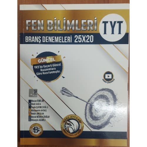 TYT Fen Bilimleri Branş Denemeleri 25X20