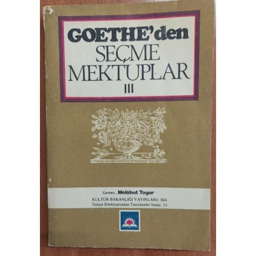 GOETHE'DEN SEÇME MEKTUPLAR 3