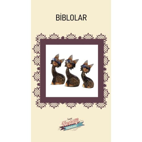 3'lu Kedi Biblolar