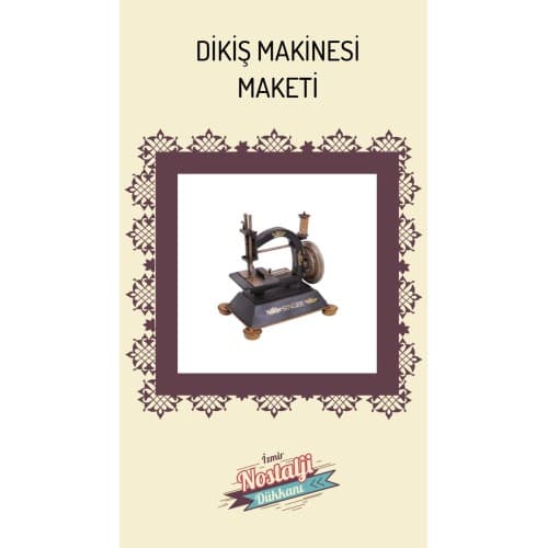 EL YAPIMI DİKİŞ MAKİNESİ MAKETİ