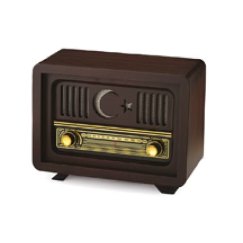 Ahşap Nostaljik Radyo Ayyıldızlı